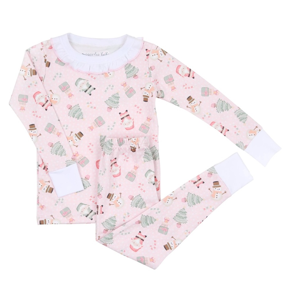 Magnolia Baby girl ruffle pajamas